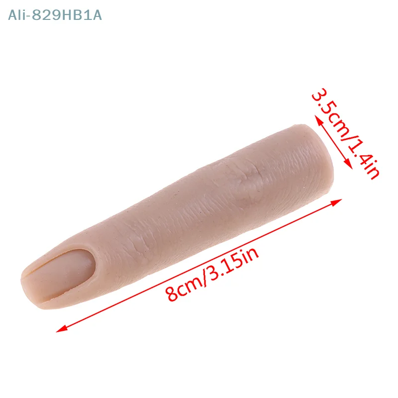 1 pc simulierte Silikon Nagel Finger Modell Werkzeug mit Gelenken biegbare Silikon gefälschte Finger DIY für Nail Art Training Zubehör