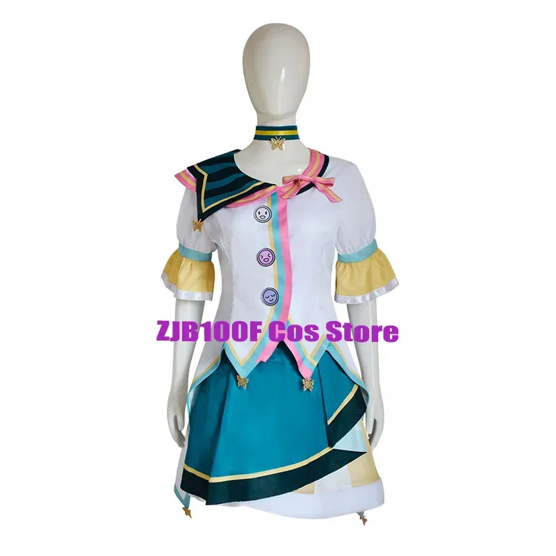 Кусанаги Нене Косплей Аниме Костюм PJSK 3th Nene Платье Униформа Парик Комплект Головных Уборов Вечерние Ролевые Игры Наряд для Женщин