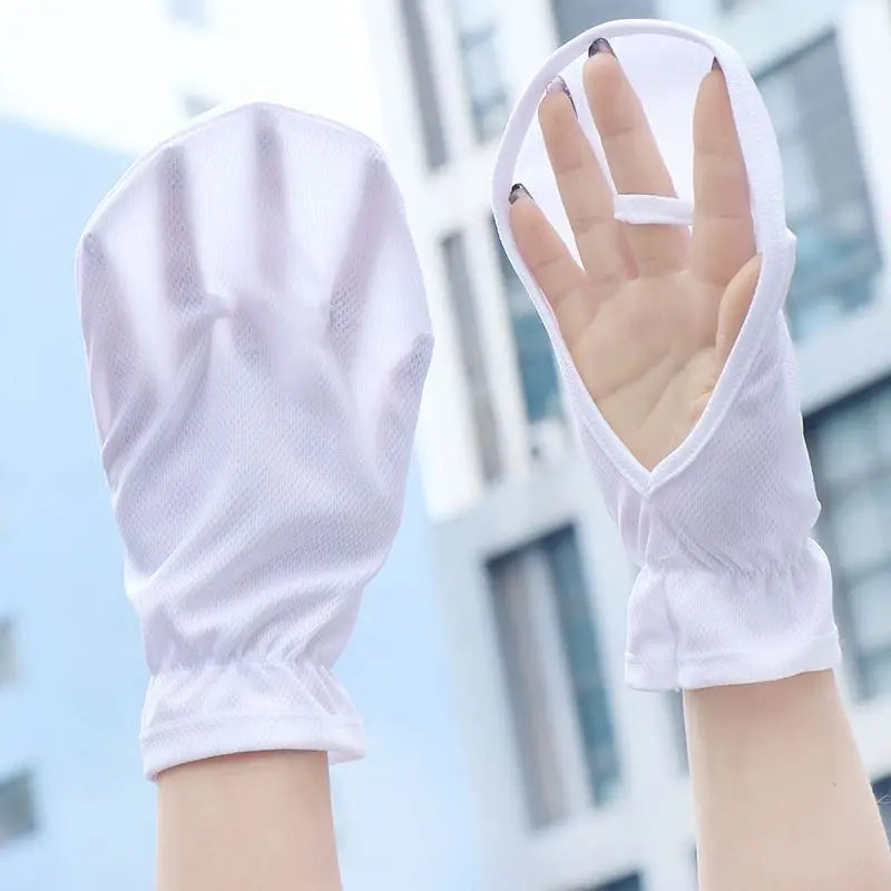 Summer UV Protection Sunscreen Gloves Breathable Thin Women Men Gloves Outdoor Sports Cycling Gloves Sleeve Glove
