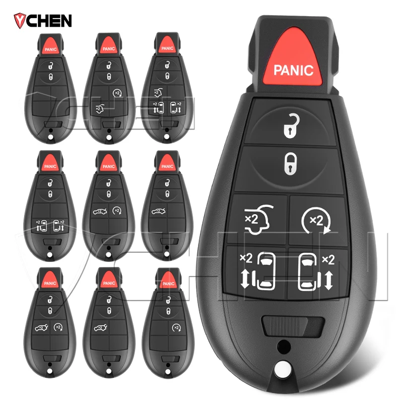 

Remote Housing Cover For Chrysler 300 Town Country Jeep Grand Cherokee Dodge Journey Ram Charger Caravan Magnum Key Fob Shell