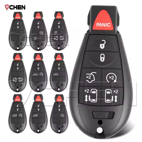 Remote Housing Cover For Chrysler 300 Town Country Jeep Grand Cherokee Dodge Journey Ram Charger Caravan Magnum Key Fob Shell