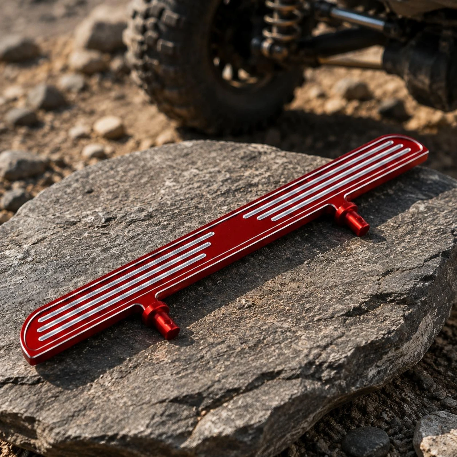 

RC Car Foot Plates Anodized Finish Aluminum Side Pedals Radio-Controlled Control Car Pedals Upgrade Part Side Pedal Plate Metal
