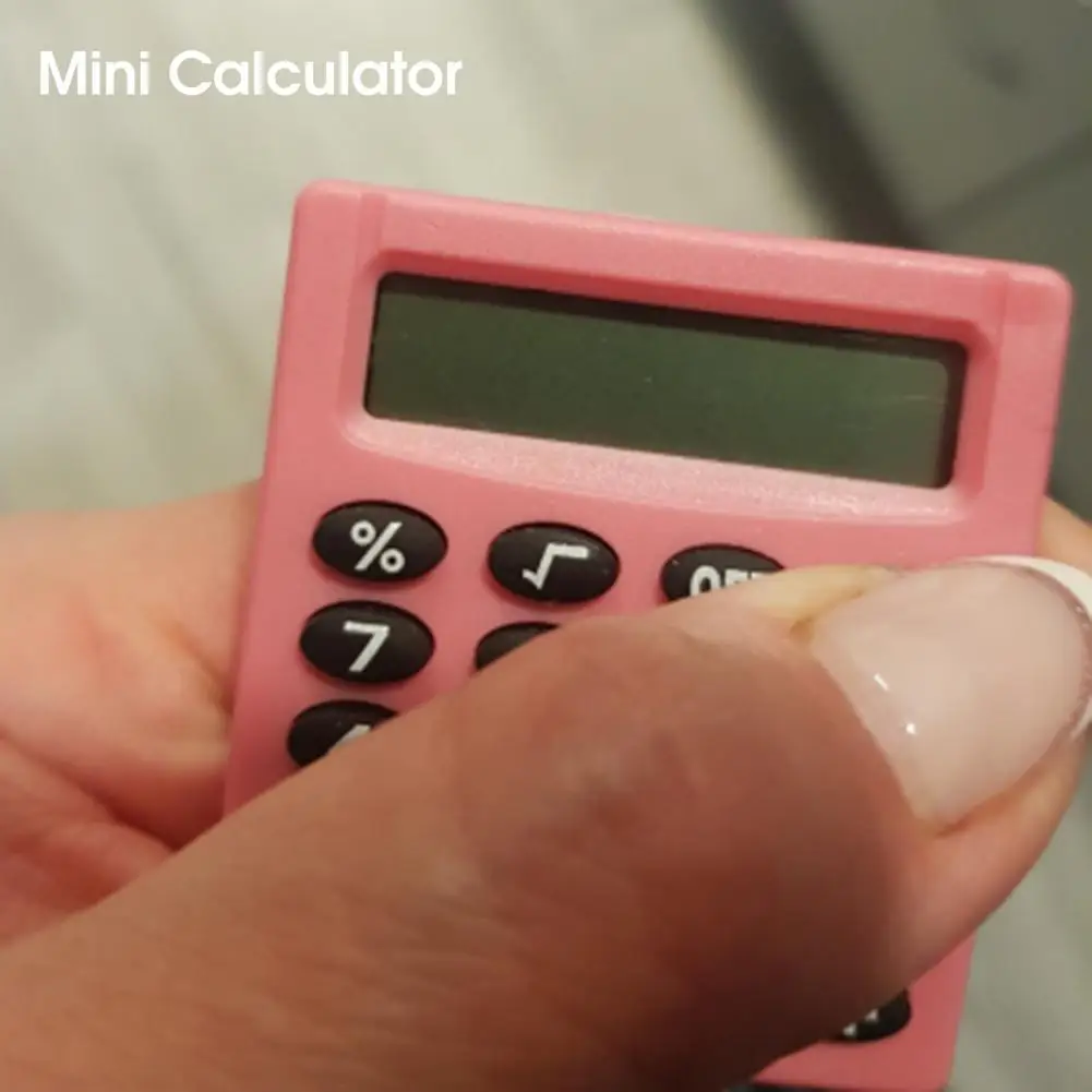 Alta precisão portátil Mini calculadora, alimentado por bateria, 8 dígitos Display, escritório e estudante