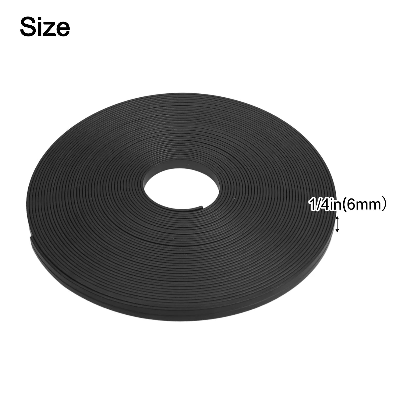 Magnetic Whiteboard Tape Roll 6MMx8M Black PVC Strip With Strong Magnet For Office Classroom Board Divider And Graphic Decor