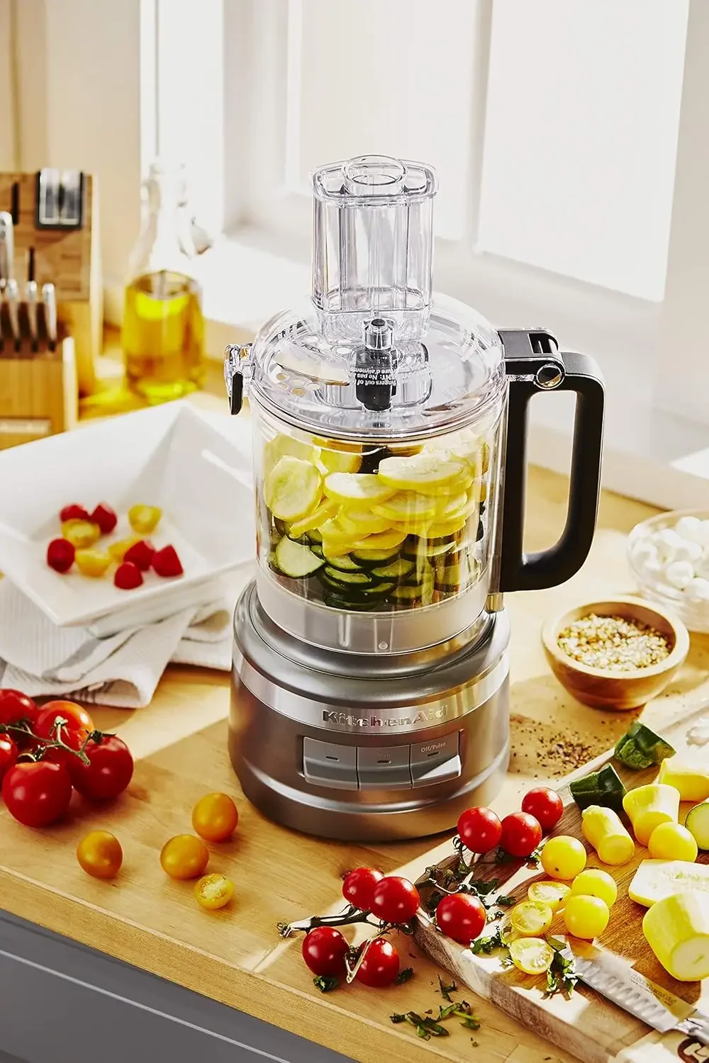 KFP0919CU 9 Cup Plus Food Processor, Contour Silver