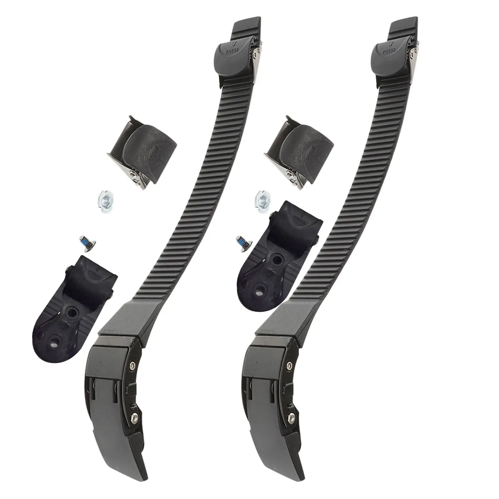 

2 комплекта профессиональных регулируемых ремней-фиксаторов из ПВХ для роликовых коньков, аксессуары для обуви для катания на роликах