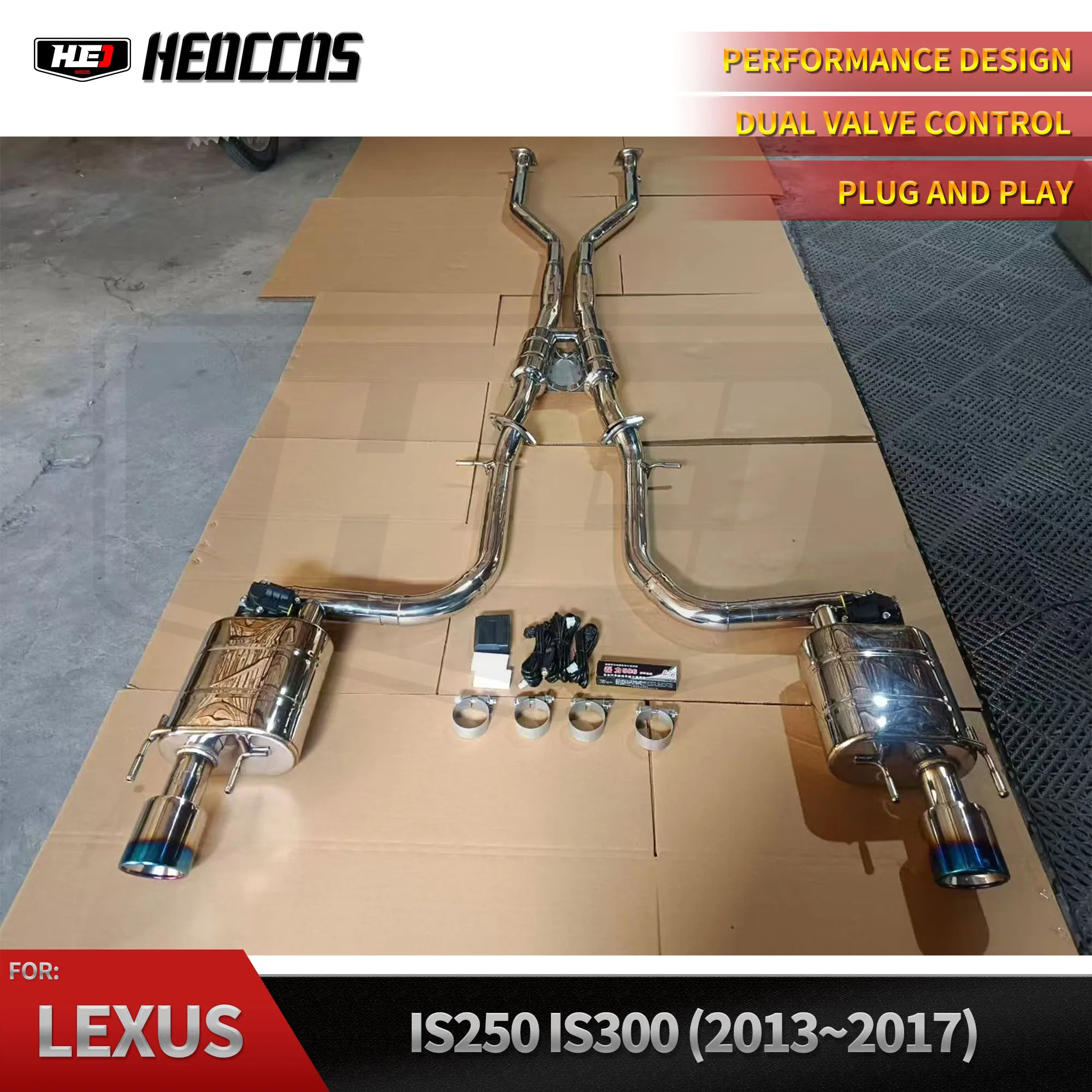 

HEO For Lexus IS250/300 Exhaust System Remote Control Muffler Exhaust Pipe Catback Performance Ungrade Valvetroni