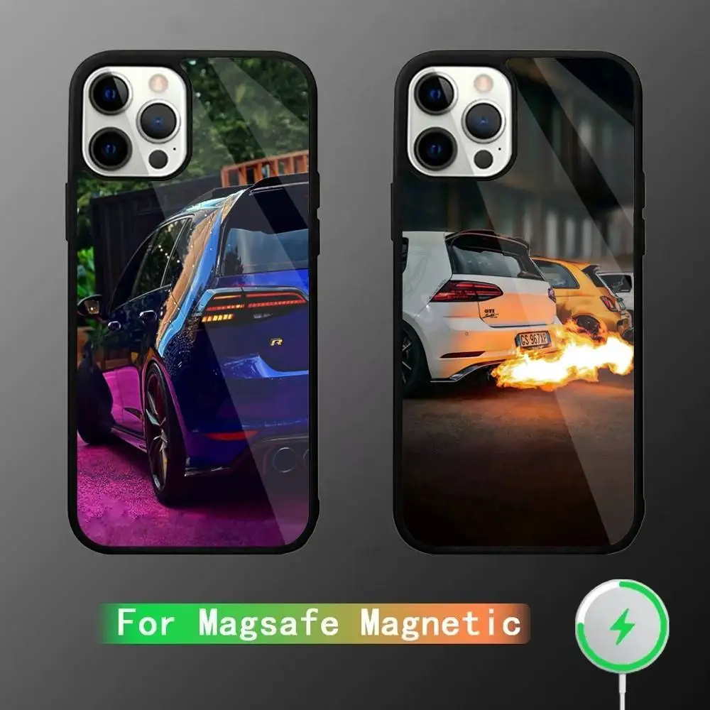 

Golf MK1 GTI Car Phone Case For iPhone 17,16,15,14,13,12,11,Pro,Max,Plus,Mini,SE4,E Magnetic Magsafe Wireless Charging