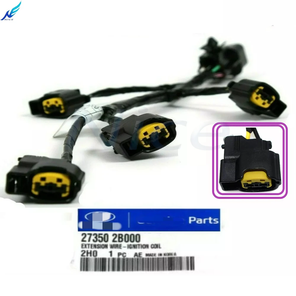 

2 Pieces For HYUNDA-I KI-A New Ignition Coil Wire Wiring Harness Cable CONNECTOR