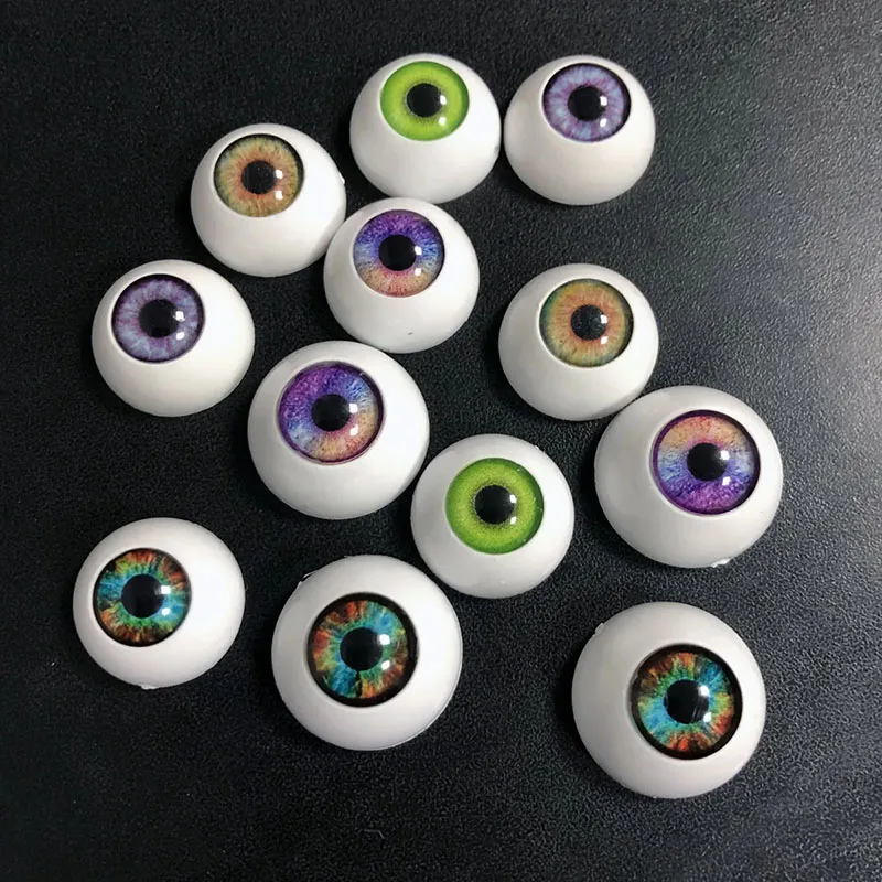 1 Pair Purple Doll Eyes Size 12/14/16/18mm Acrylic Doll Eyes Girls Play House Diy Change Makeup Accessories Toys