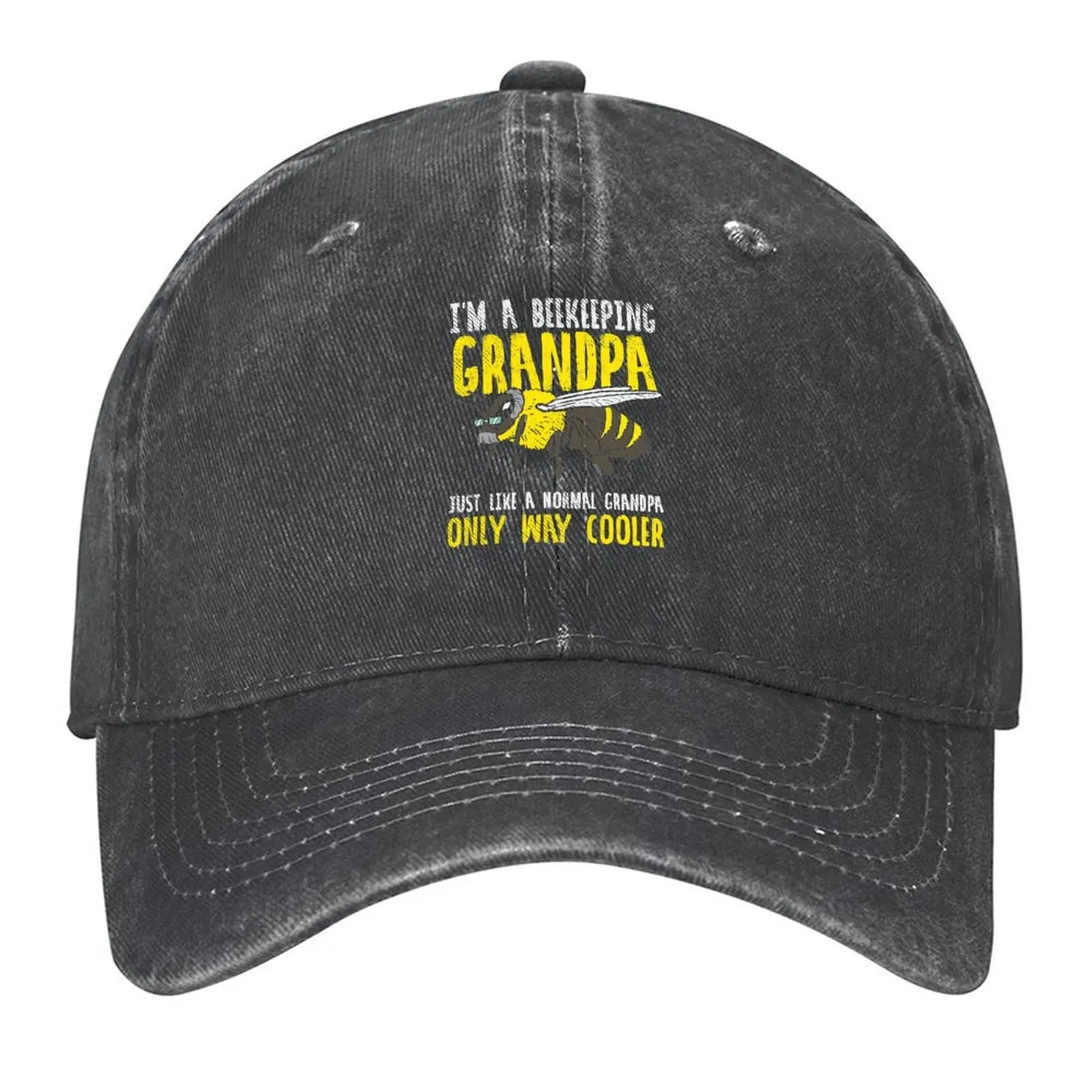 

I'm A Beekeeping Grandpa Just Like A Normal Grandpa Only Way Cooler Baseball Cap Military Cap Man Kids Hat Winter hat Girl Men's