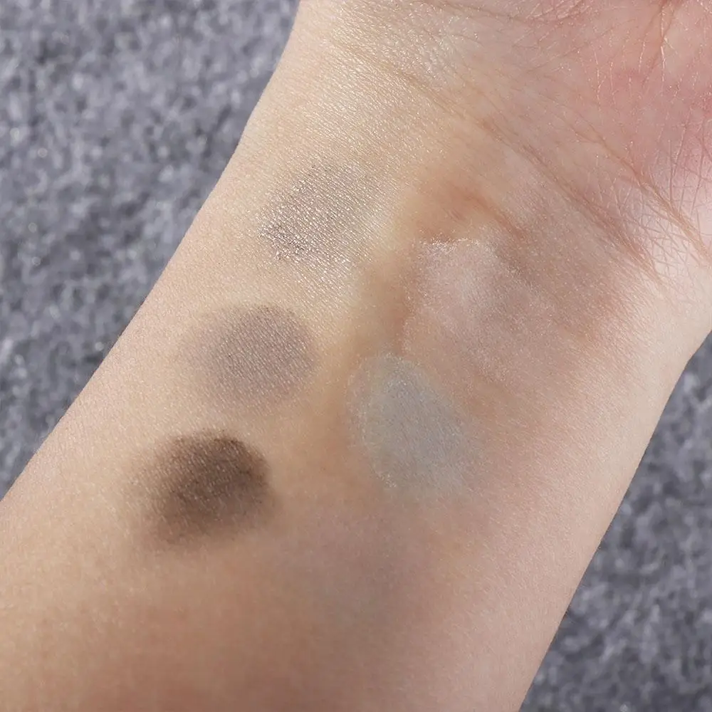 

Waterproof 6 Color Eyeshadow Palette Long Lasting Black Blue Smoked Eye Shadow Highlighter Pearlescent Eye Plate Eye Pigments