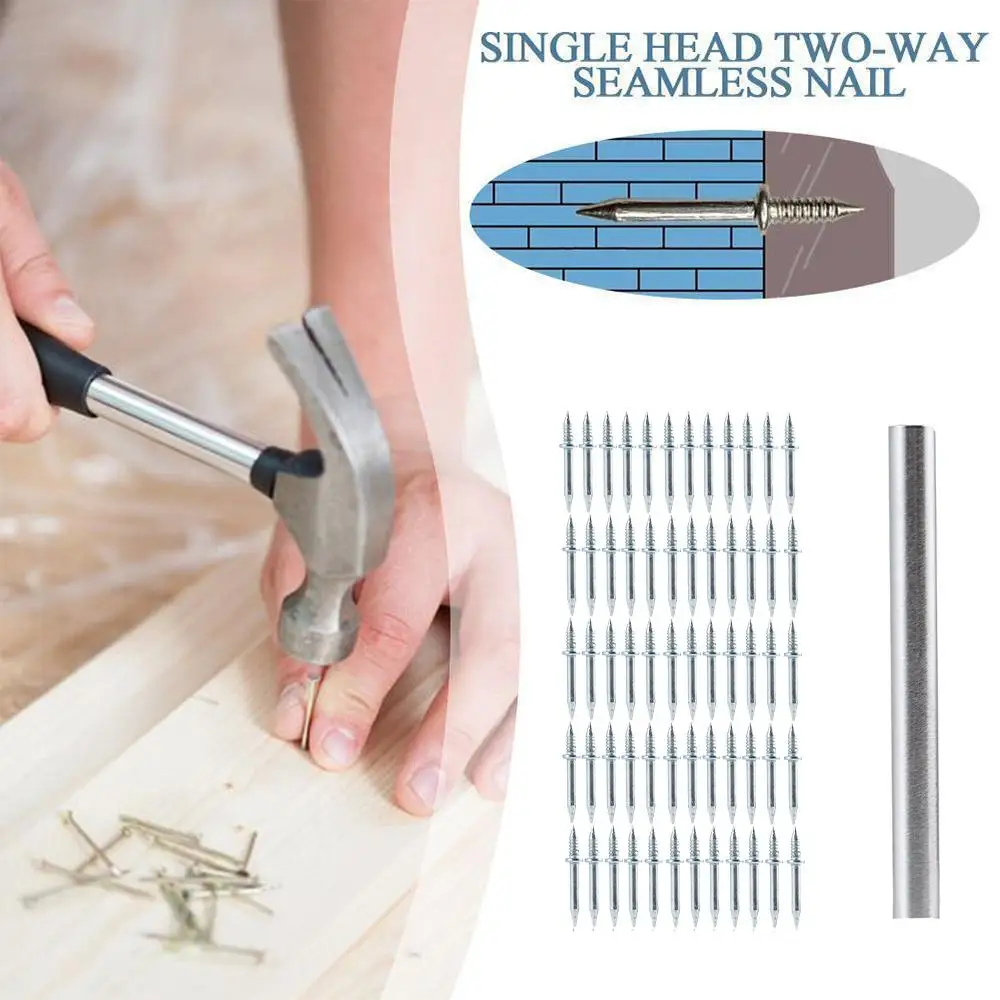 مسمار طين برأسين للألواح الخشبية غير الملحومة، أظافر لا تترك علامات، أظافر أسمنتية برأسين، خط تنورة خشب B6D0