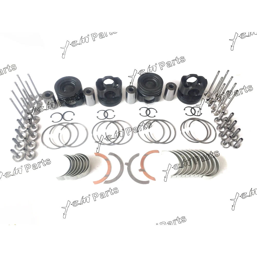 R926 Piston With Rings Bearings Set Valve Train For Liebherr R926 Excavator Engine Parts