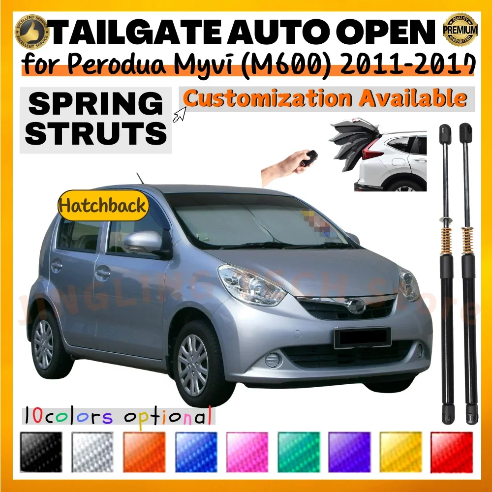 

Qty(2) Trunk Struts with Spring for Perodua Myvi (M600) Hatchback 2011-2017 Rear Tailgate Boot Lift Supports Shock Absorbers