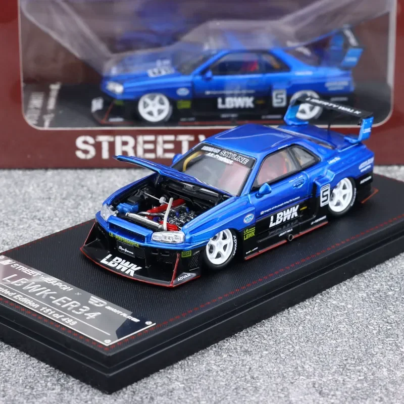 1-64-skyline-gtr-er34-lbwk-alloy-yellow-plating-toys-car-model-metal-diecasts-toy-vehicles-authentic-exquisite-interior-gift