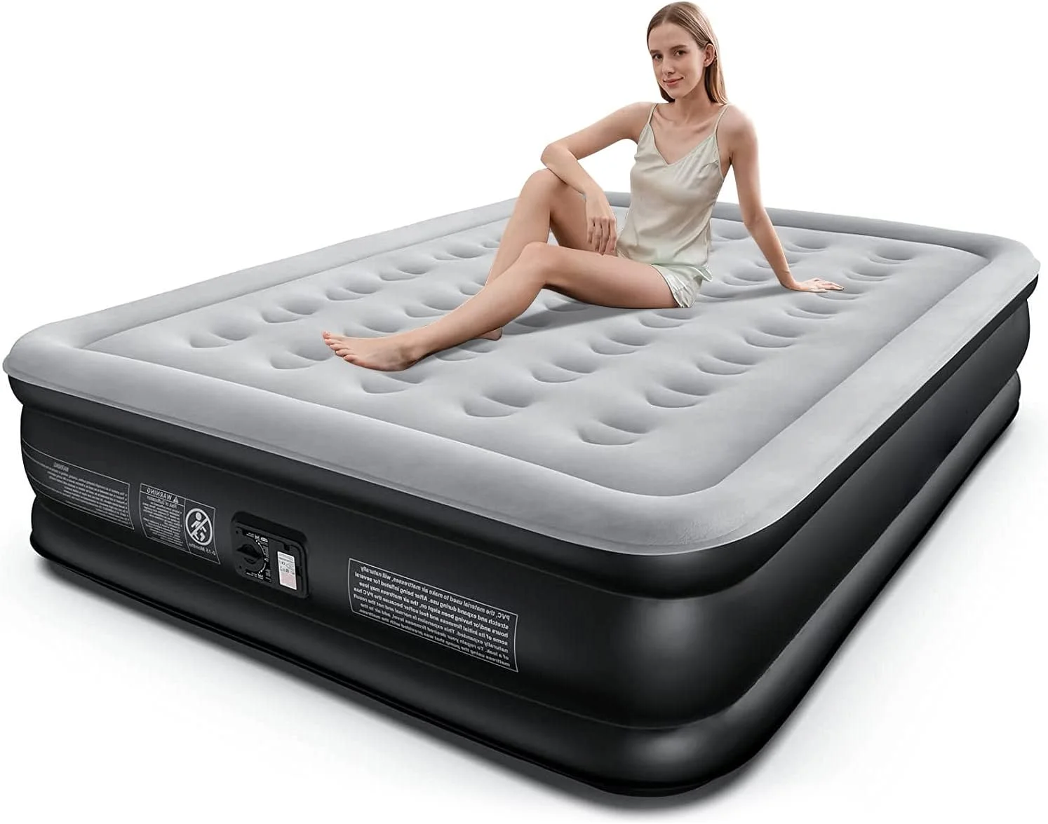 Deluxe Comfort-Plush Mid-Rise Queen&Twin Air Mattress with build-in automatic pump 18