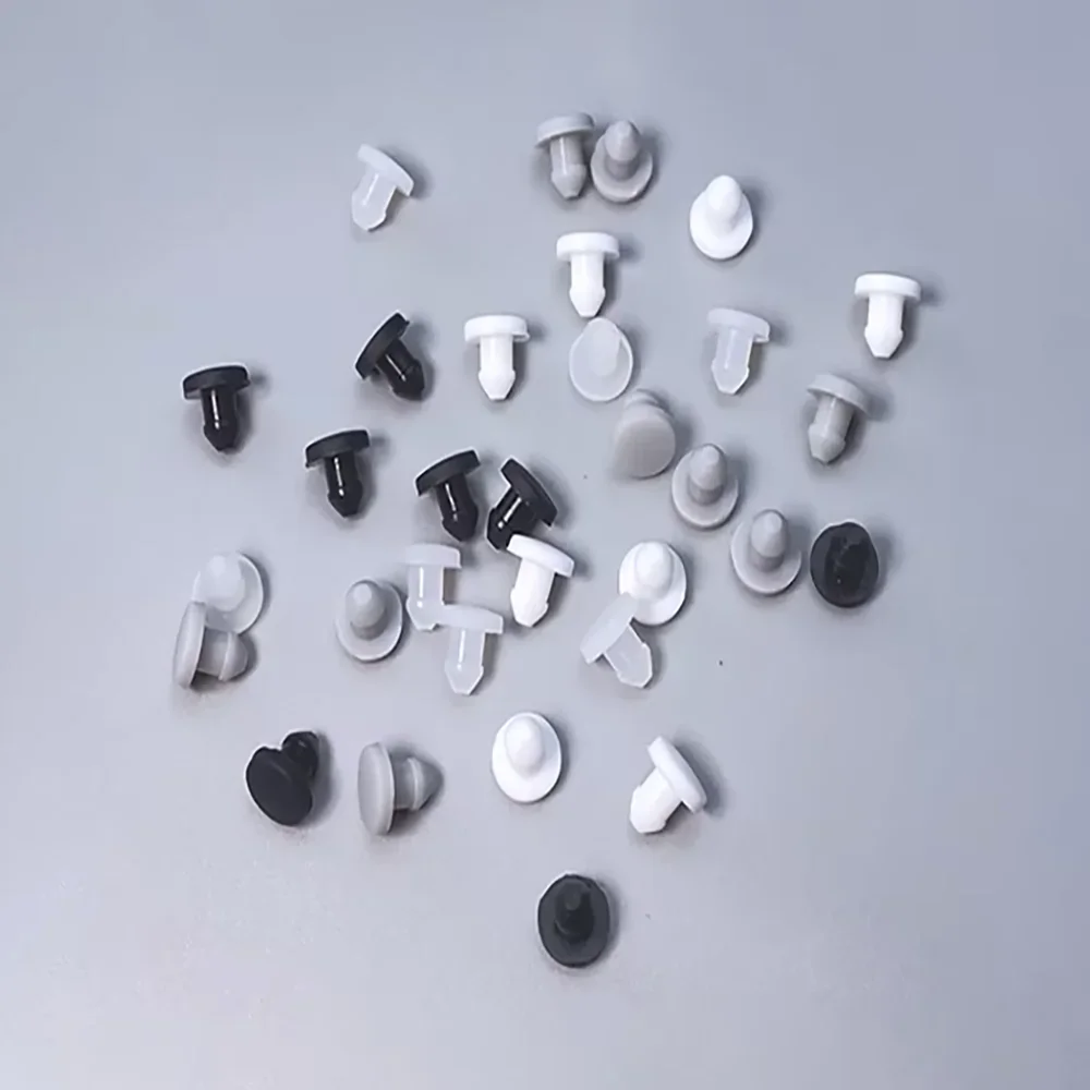 10-100 Stücke 2,5mm-4mm Silikon Stecker Gummi Stopper T-stecker Loch Stecker pad Anti-kollision Stecker Kopf Gummi Stecker Schwarz/Weiß