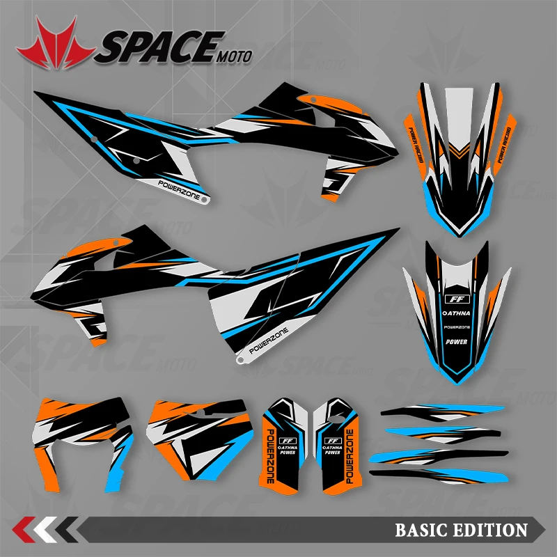 

SPACE MOTO Graphics Background Decals Stickers Motorcycle For KTM 19-22SXF 20-23EXC