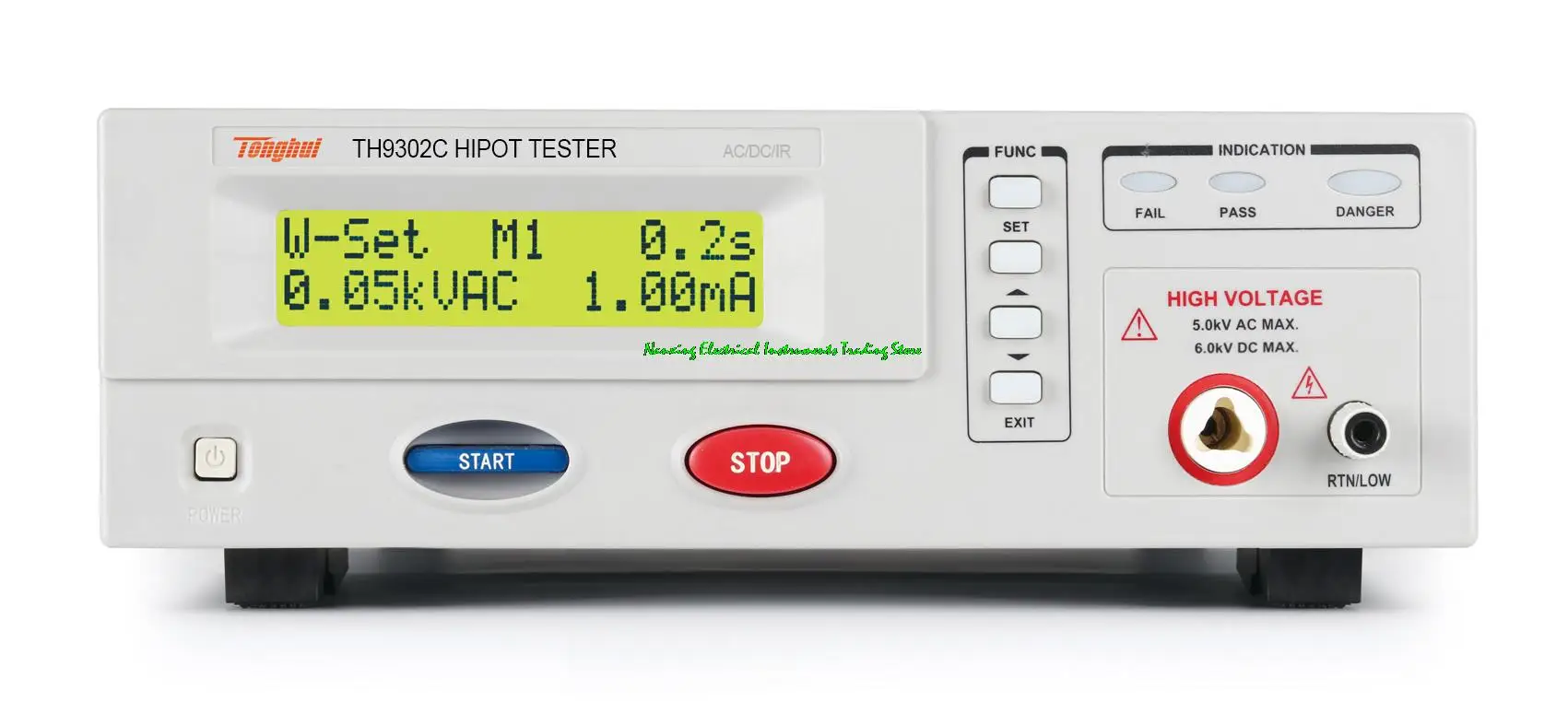 TH9302D Hipot Tester AC5KV/10mA 50VA,TH9302C Hipot Tester AC/DC 5/6KV,10/5 mA Insulation resistance: 20KΩ-10GΩ/1kV Contact check