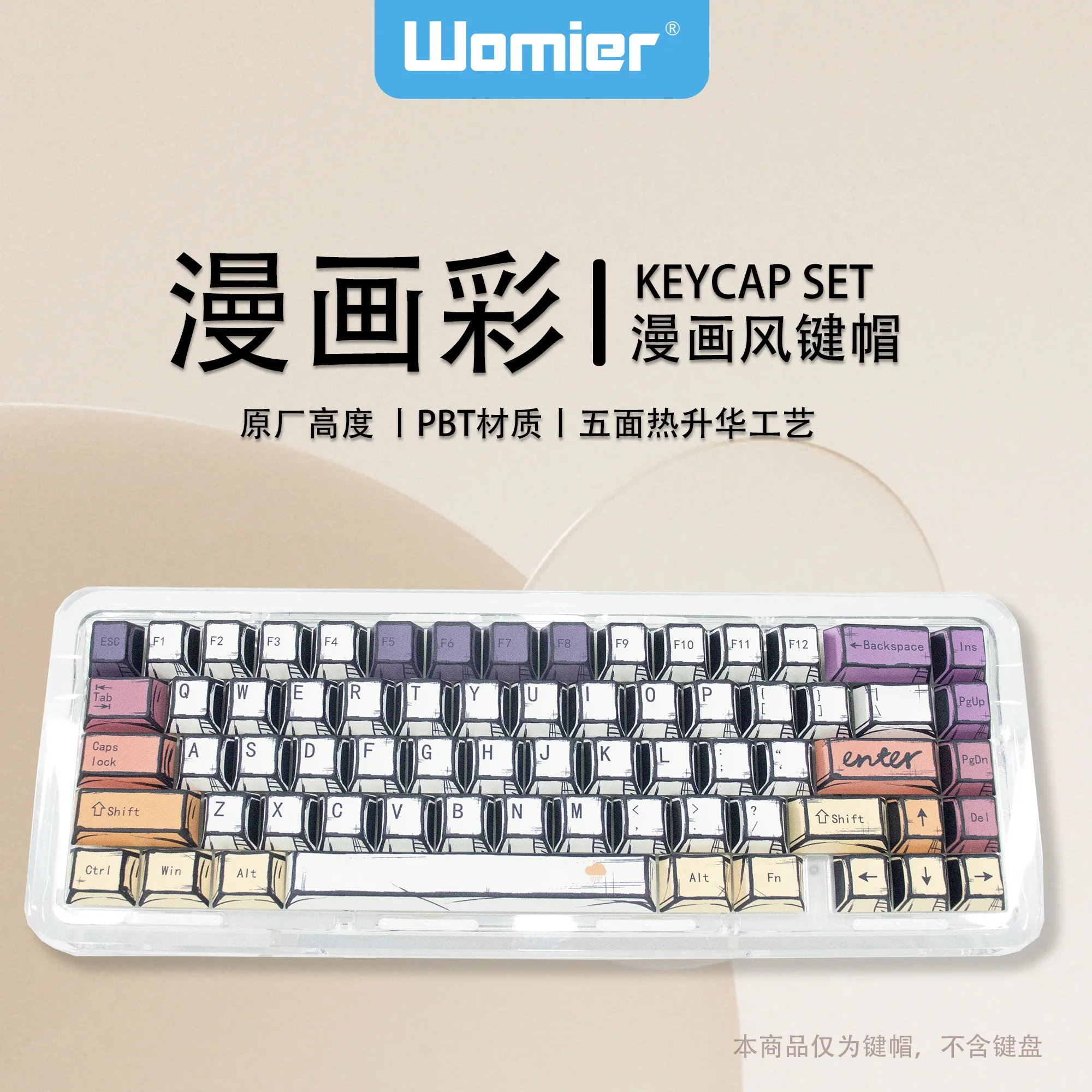 

Anime Comic Wind Keycap 68 Adapted Wooting Tarantula Mechanical Wireless Keyboard Cap