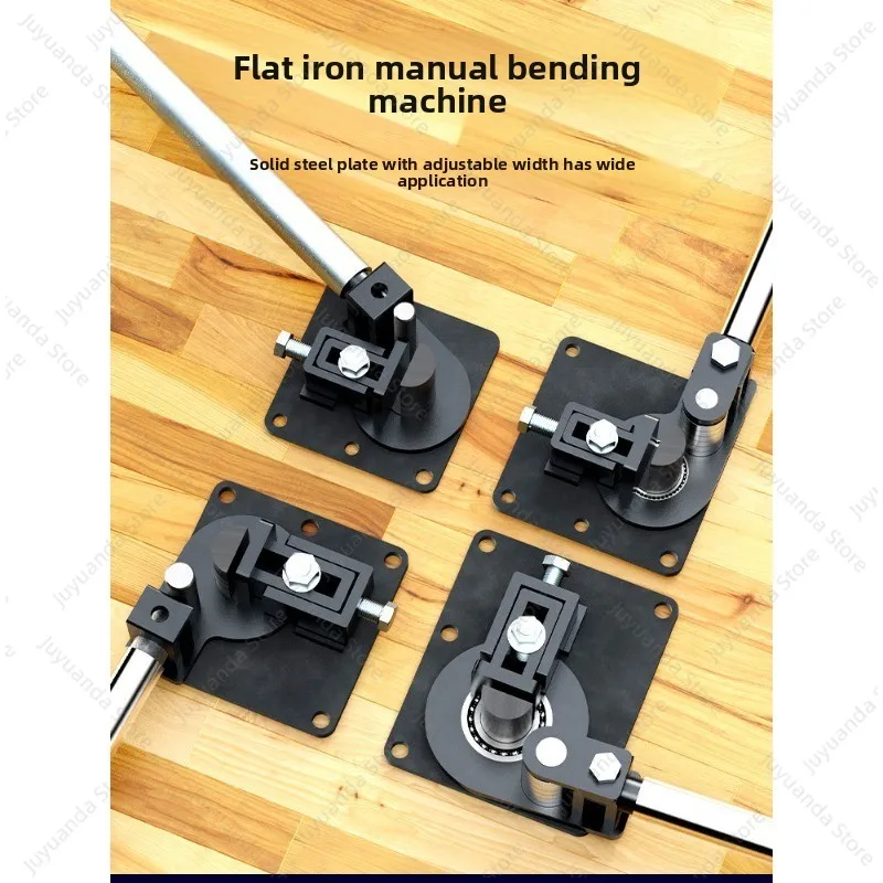 Manual Machining Tools, Manual Flat Bending Machine 90 Degree Right Angle Bending Machine, Copper Bar Elbow Bending Workpiece