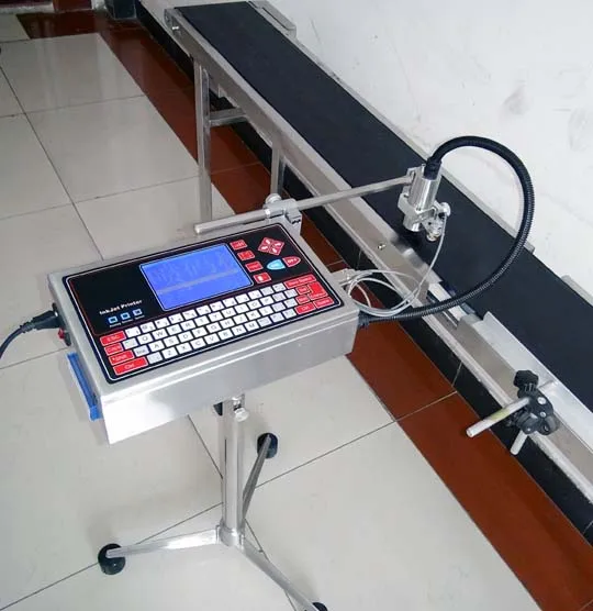 Industrial CIJ Inkjet Printer for Bottle Wire Cable Marker Egg Date Coding Logo Printing Machine