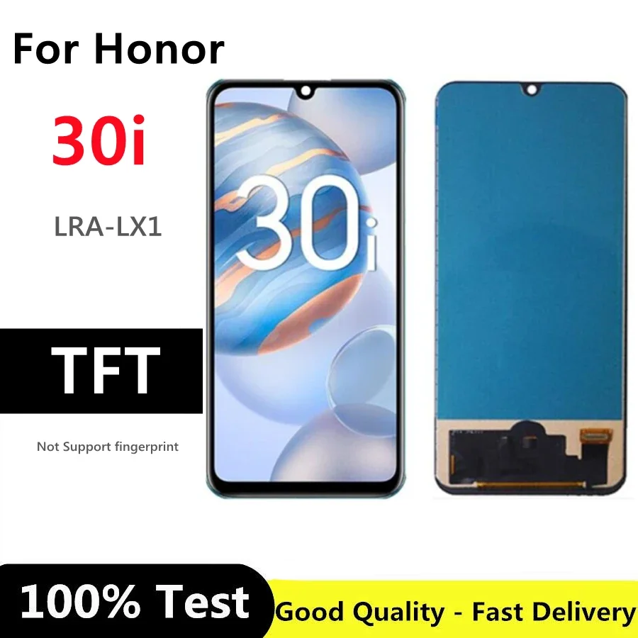 

6,3 "TFT для huawei Honor 30i, экран дисплея, ЖК-дигитайзер в сборе, замена для HONOR 30I LRA-LX1 LCD