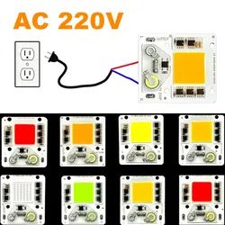 50W COB Źródło światła Inteligentny układ scalony Nie ma potrzeby sterownika AC 220V DIY Światło halogenowe Żarówka LED Reflektor COB LED Chip Lampa do oświetlenia zewnętrznego