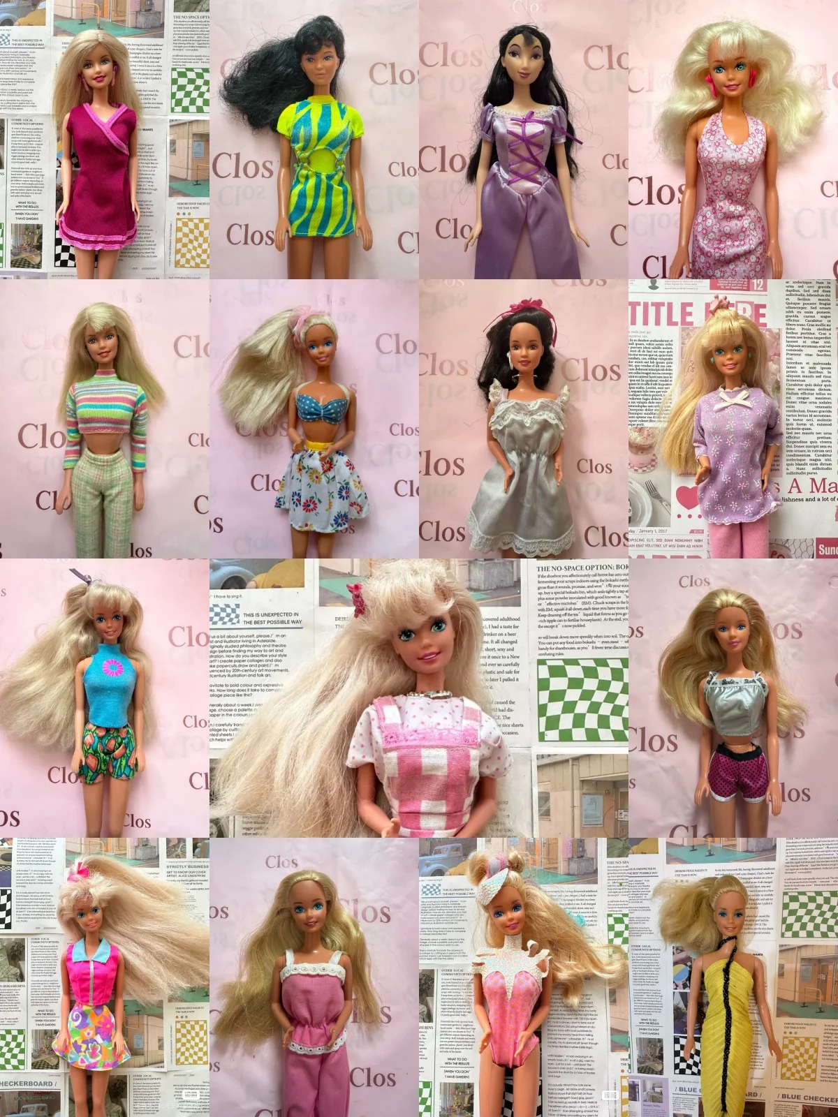 Not Brand New 1/6 Scale Head Body Clothing Full Set Fluffy Hair Exquisite Makeup Figurine Model Without Original Box Toys