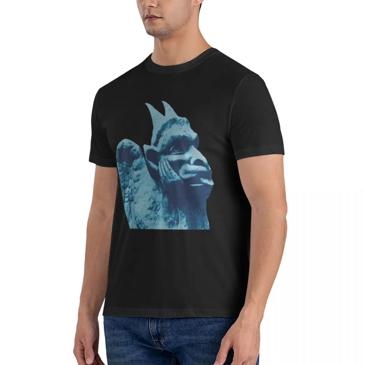 Men R.E.M. Chronic Town Gargoyle T Shirts R.E.M Cotton Clothing Novelty Short Sleeve Crew Neck Tees Gift Idea T-Shirts fugees