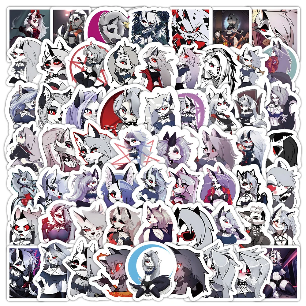 10/30/50/100pcs Anime Helluva Boss Loona Stickers Cartoon Decals Skateboard Laptop Phone Waterproof Sticker Kids Classics Toys