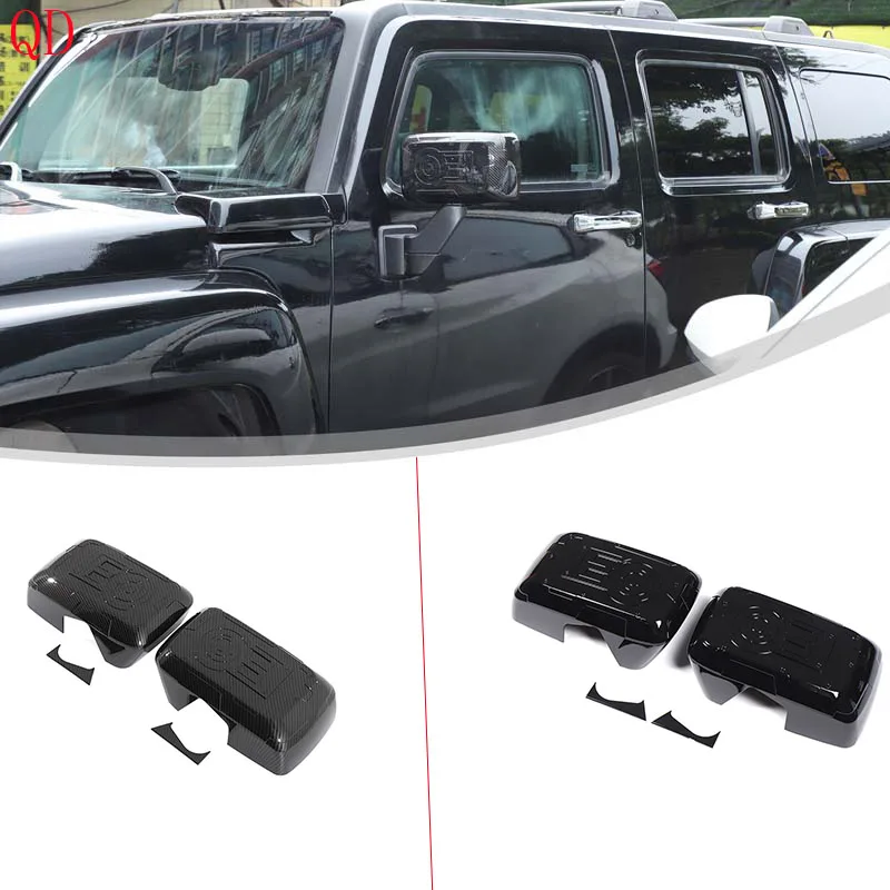 

For Hummer H3 2005-2009 ABS Carbon Fiber Car exterior mirror cover decoration sticker Car exterior protection accessories