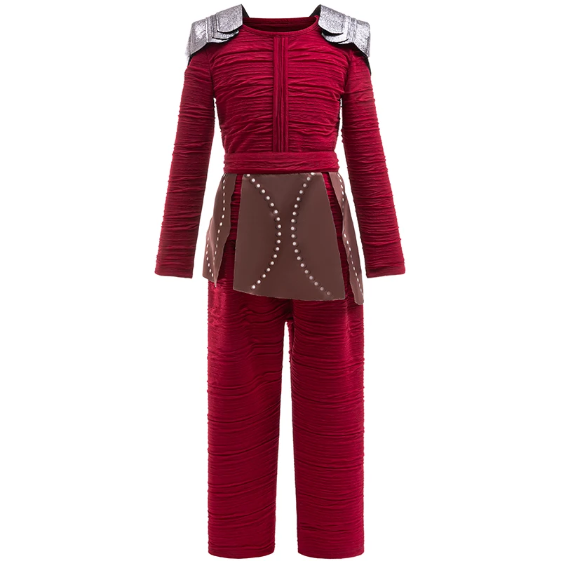 

Детский костюм для косплея «Женский герой», красные топы с длинными рукавами и брюками для детей, праздничные наряды на Хэллоуин для девочек