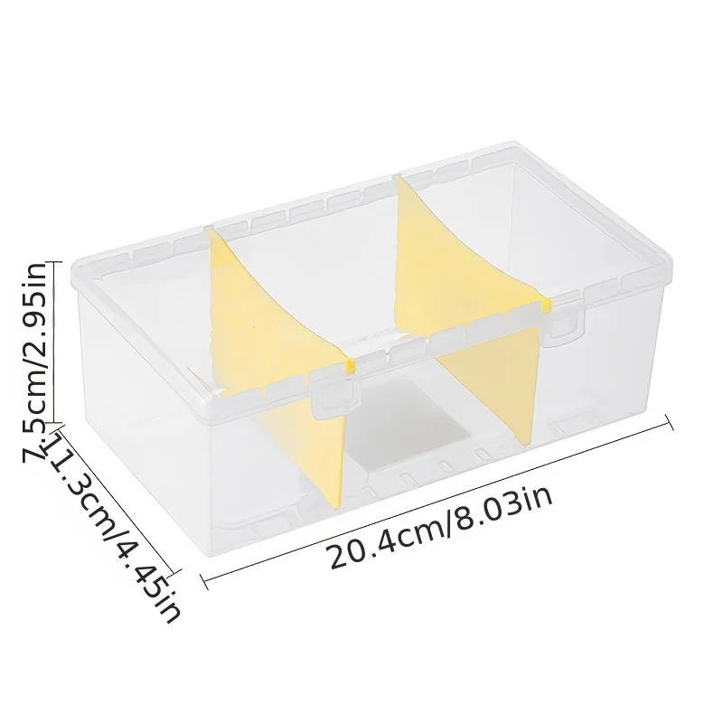 Rectangular small things storage box on the desktop Separate storage box on the desktop