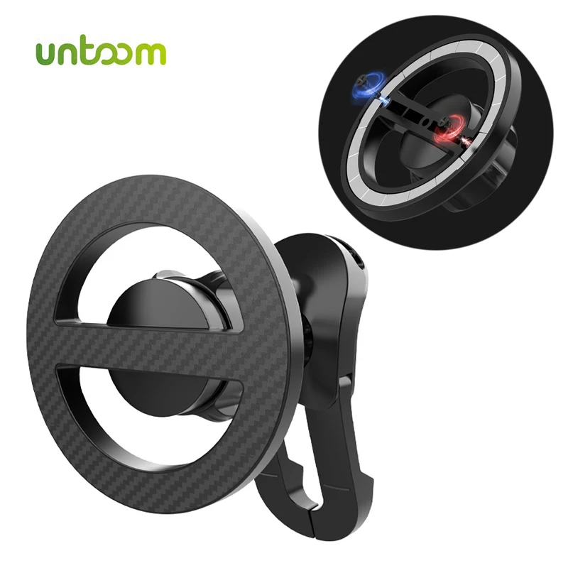 

Магнитный автомобильный держатель для телефона Untoom, автомобильное крепление для телефона с вентиляционным отверстием для MagSafe iPhone 16 15 14 Pro Max Xiaomi Samsung, сильная магнитная подставка