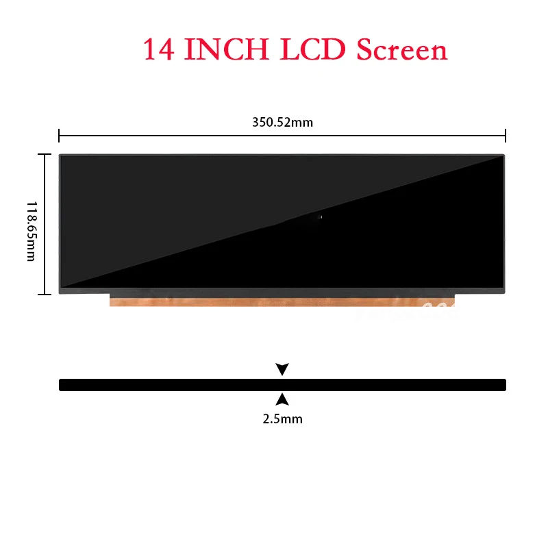 14 Inch 3840x1100 Slim Stretched Bar LCD Display 4K ADS Screen