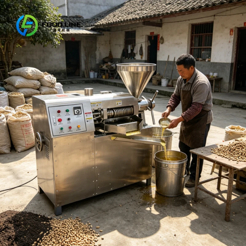 Customized Stainless Steel Automatic Oil Press for Sunflower Peanut Rapeseed Sesame Oil Production Screw Oil Press Machine