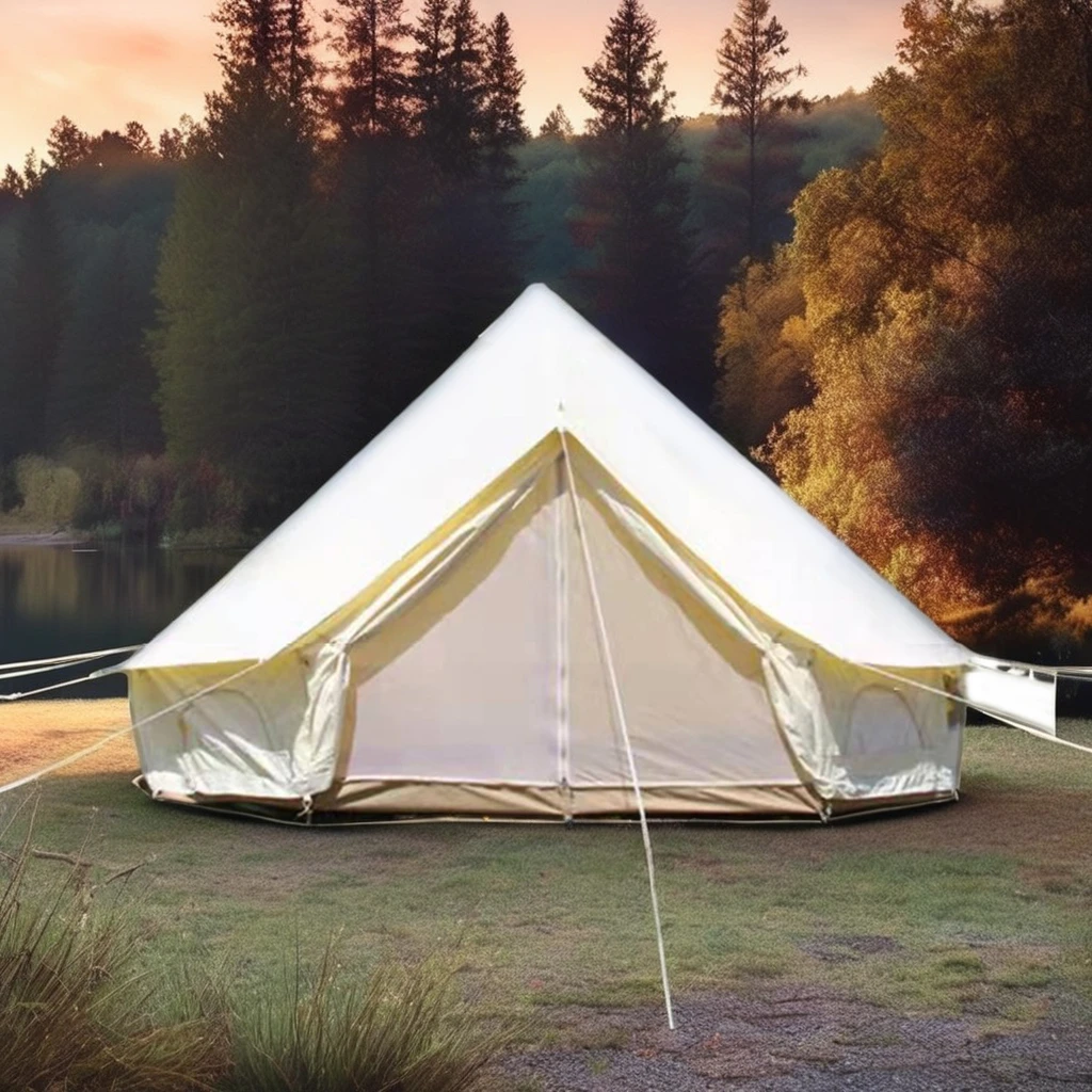

3M 4M Waterproof Canvas Bell Tent Luxury PVC High Quality Tent for Outdoor Camping Yurt Large Tent