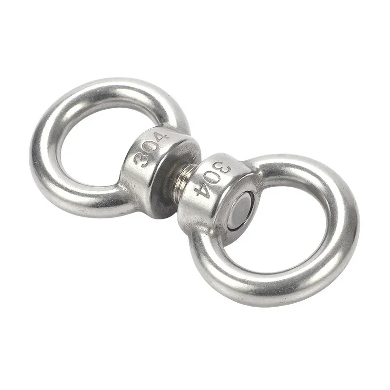 

10/20/40Pcs Eyebolt Ring Hooking Nut M6 Stainless Steel Lifting Eye Nuts Screw Ring Hardware Tools Fasteners Kit Lifting Eye Nut