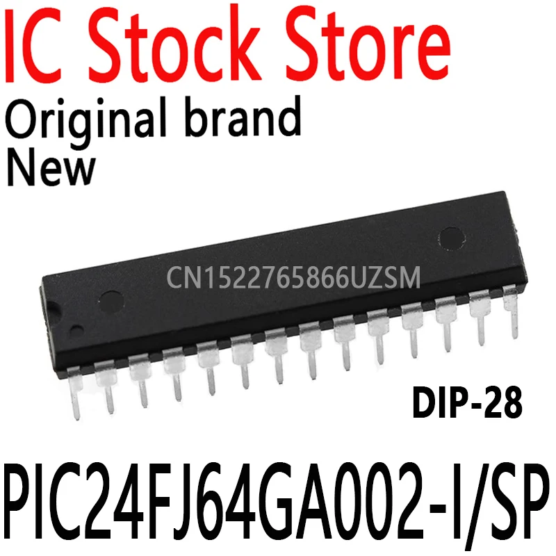 1PCS New and Original Package DIP-28 New Original Genuine Microcontroller IC Chip (MCU/MPU/SOC) PIC24FJ64GA002-I/SP