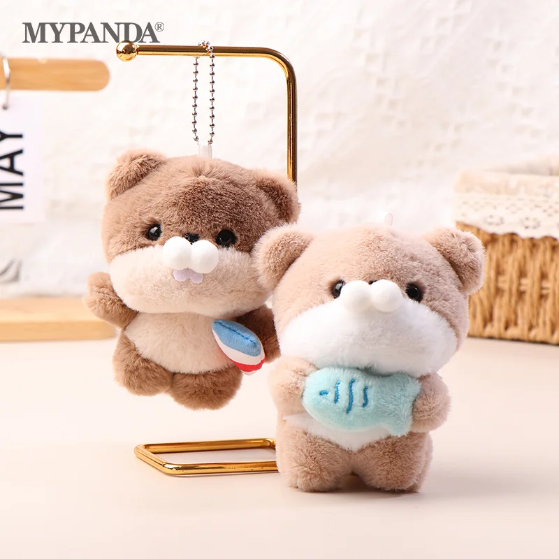 

Cartoon Plush Otter Doll Toy Cute Soft Stuffed Animal Beaver Doll Keychain Lovely Backpack Pendant For Kid Girl Gifts