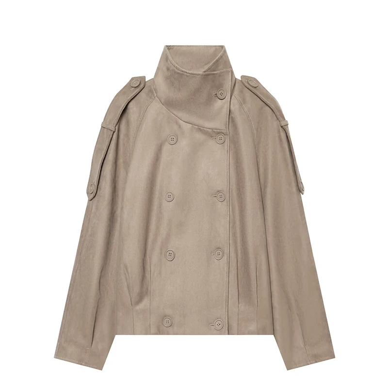 Autumn Women's Jackets Blouse 2026 New Fashion Short Turtleneck Warm Jacket Coats Women's Fall Chic Street Youth Outerwear Coats