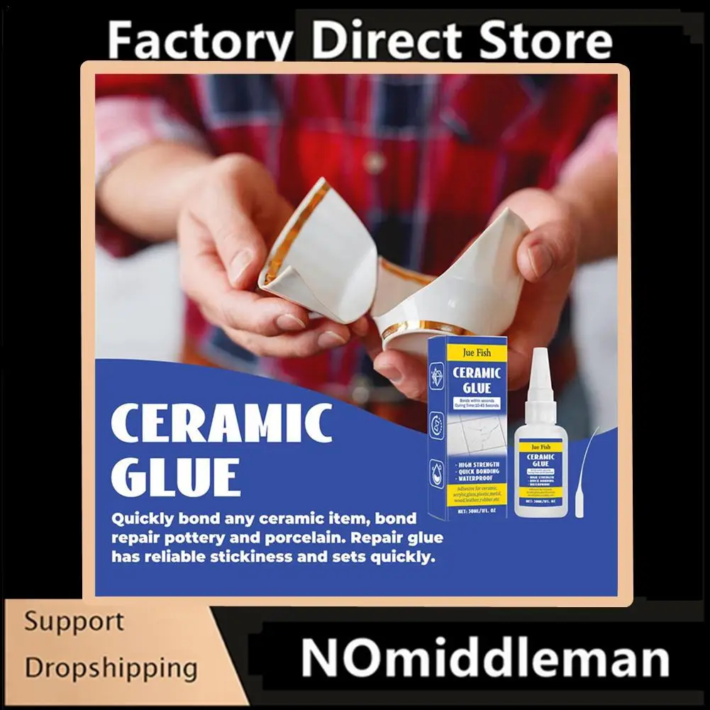 

30ml Strong Super Ceramic Repair Glue Waterproof DIY Crafts Strong Adhesive For Pottery Porcelain Glass Metal Rubber