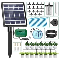 Inteligentny zestaw do nawadniania energią słoneczną 6V 2W z wbudowaną baterią 1800mAh nawadnianie roślin doniczkowych DIY urządzenie do nawadniania czasowego