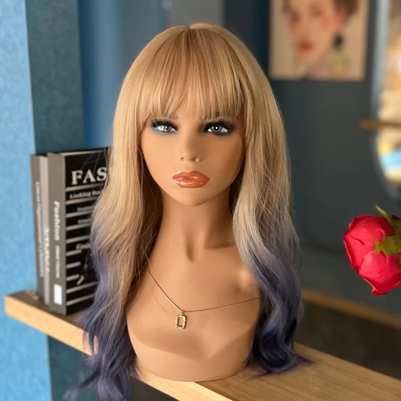 

Реалистичная женская голова манекена для парика, шляпа, ожерелье, подставка, модель