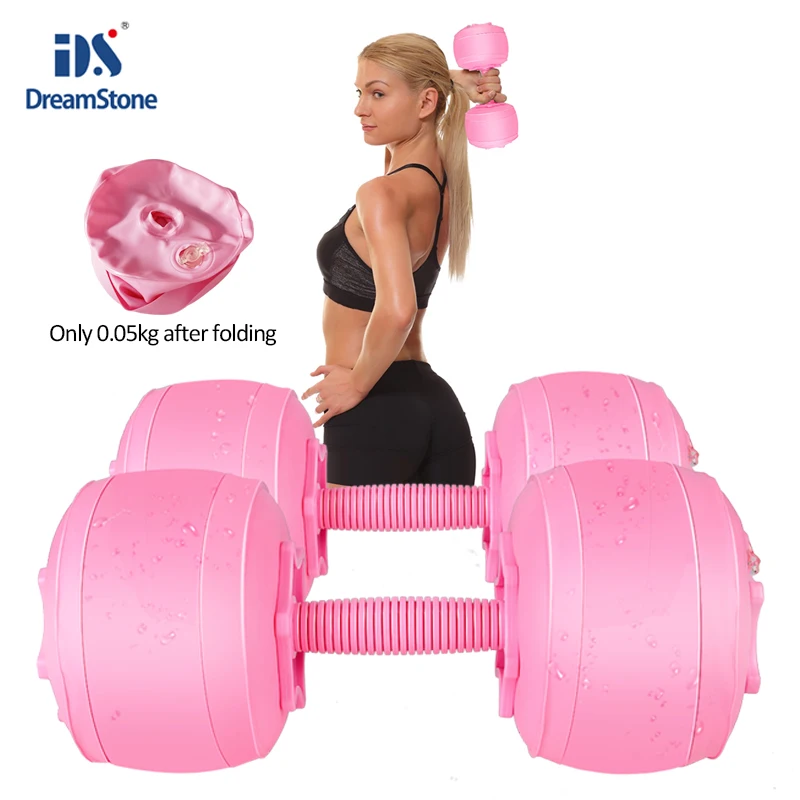 Deiris 5-60kg Water Filled Dumbbells Set, Adjustable Weights,Portable Travel Fitness,Home Exercise, Strength Training Dumbbell