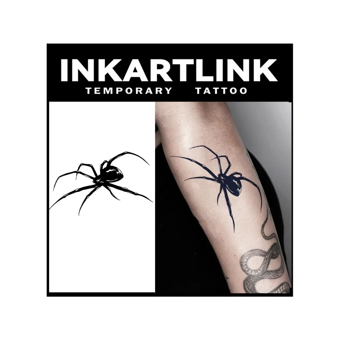 

Tattoo Tech, 2 Sheets Medium Semi Permanent Tattoo, Adult Art Design Temporary Tattoos, Lasts 1-2