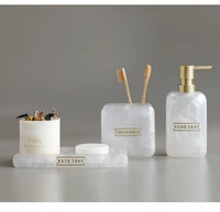 Pearly Transparent Bathroom Accessories Set 11