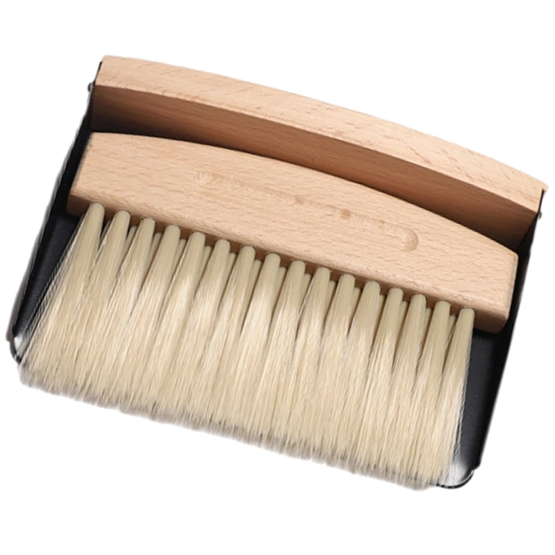 Ergonomic Small Cleaning Set with Bristles and Comfortable Handle Small Beechwood Broom and Dust Pans Set for Daily Use